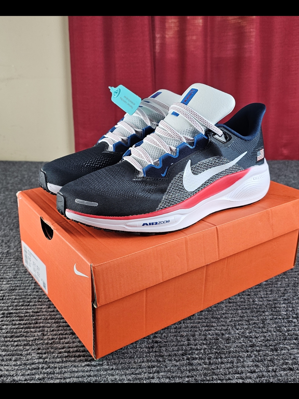 Mens 9 - 10.5 nike air zoom Pegasus 41 blue usa running shoes new **read descrip
